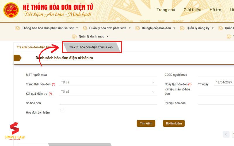 Hướng Dẫn 05 Bước Tra Cứu Hóa đơn đầu Vào Trên Tổng Cục Thuế 2025