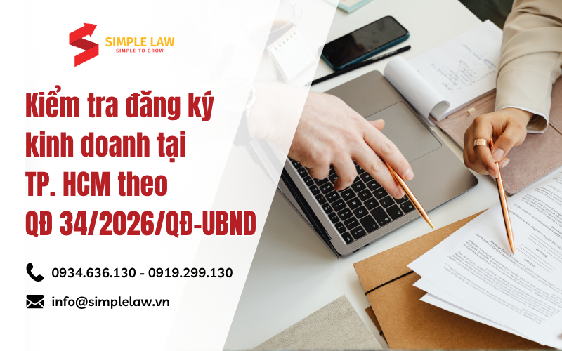Kiểm tra đăng ký kinh doanh tại TP. HCM theo Quyết Định 34/2026/QĐ-UBND